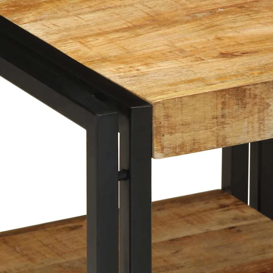 Table basse Marron 40 x 40 x 38 cm Bois de mangue massif - 6