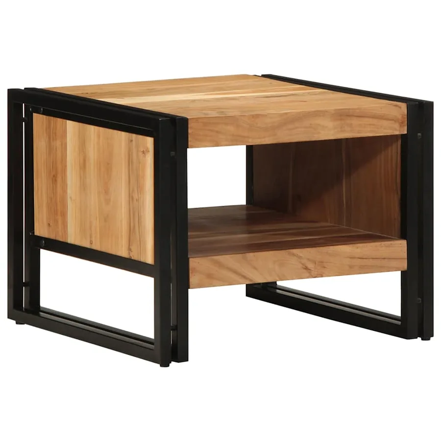 Table basse 50x50x38 cm bois massif acacia - 2