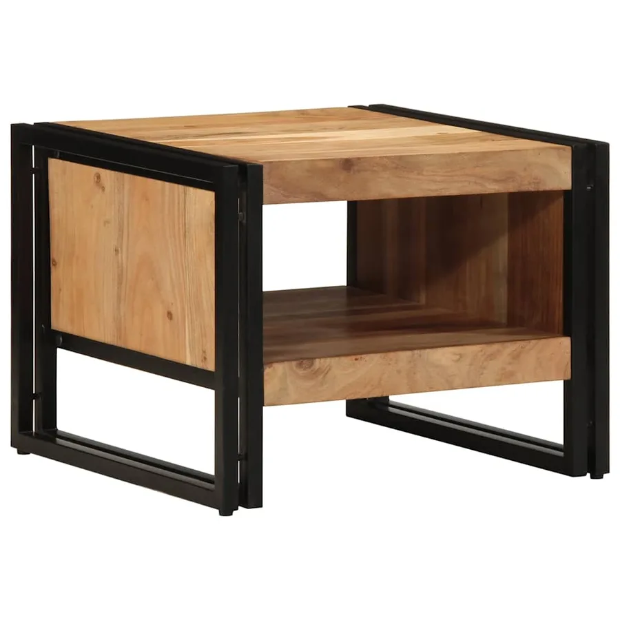 Table basse 50x50x38 cm bois massif acacia - 3