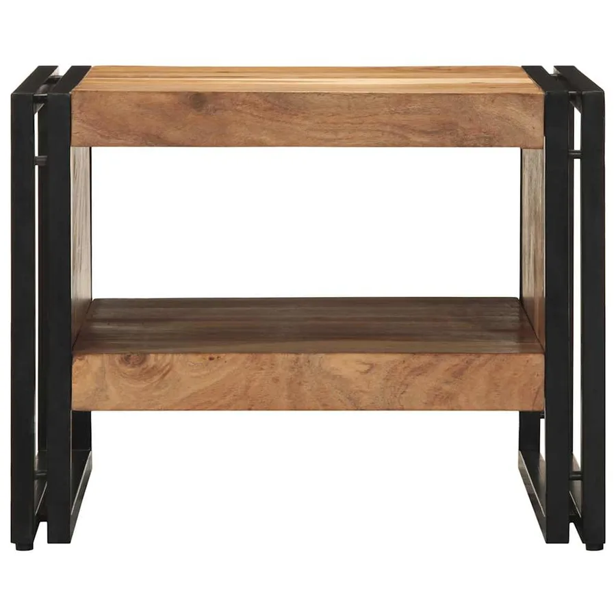 Table basse 50x50x38 cm bois massif acacia - 4