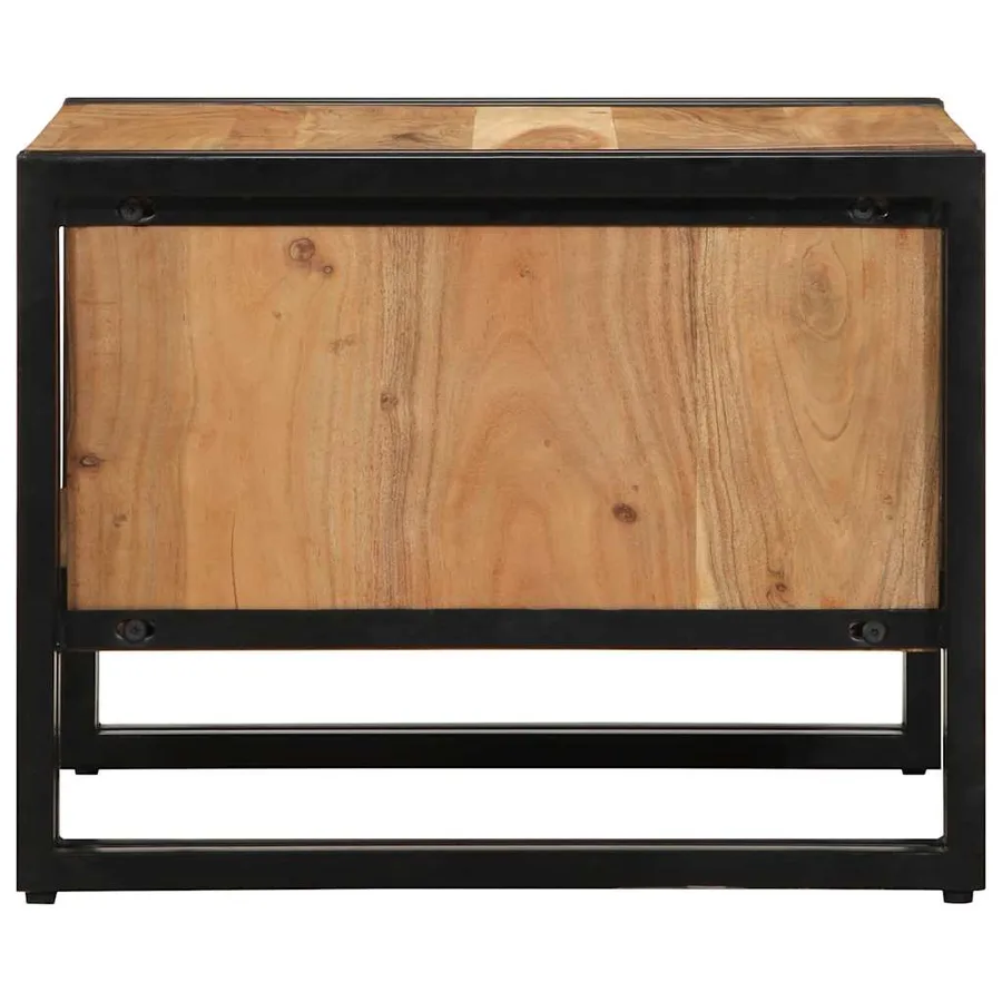 Table basse 50x50x38 cm bois massif acacia - 5