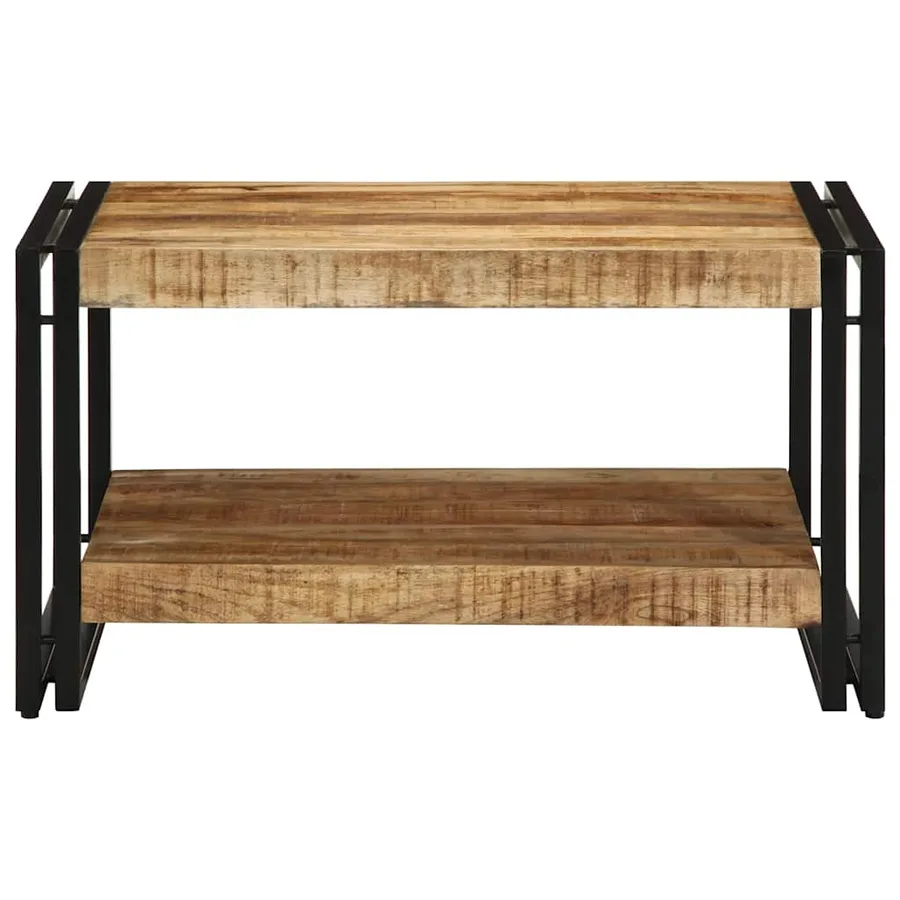 Table basse 70x50x38 cm bois de manguier massif brut - 4