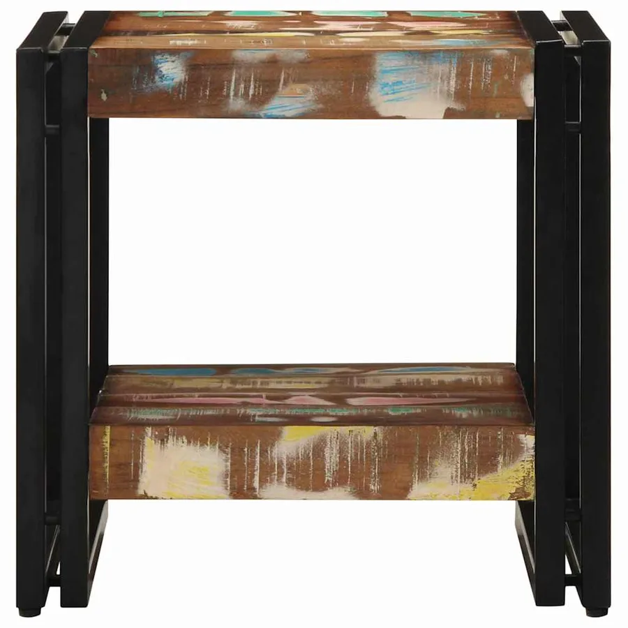 Table basse Multicolore 40 x 40 x 38 cm Bois Recyclé Solide - 4