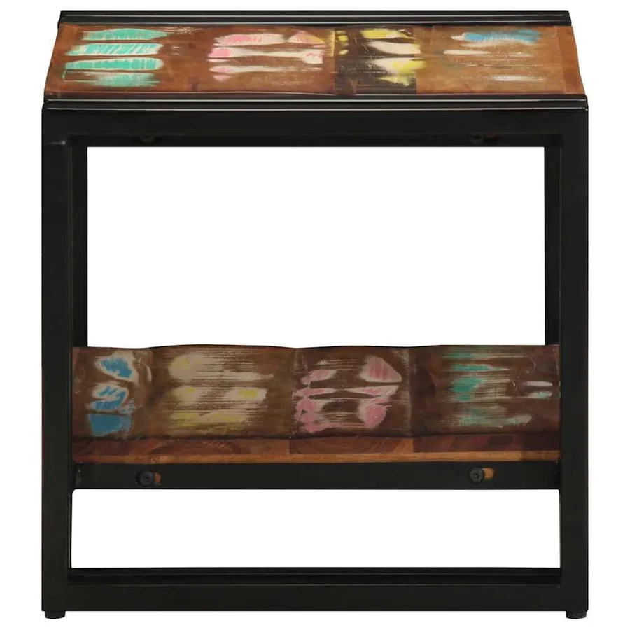 Table basse Multicolore 40 x 40 x 38 cm Bois Recyclé Solide - 5