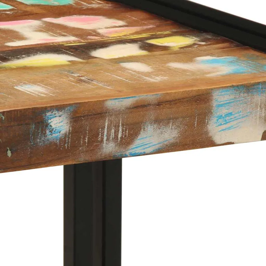 Table basse Multicolore 40 x 40 x 38 cm Bois Recyclé Solide - 7