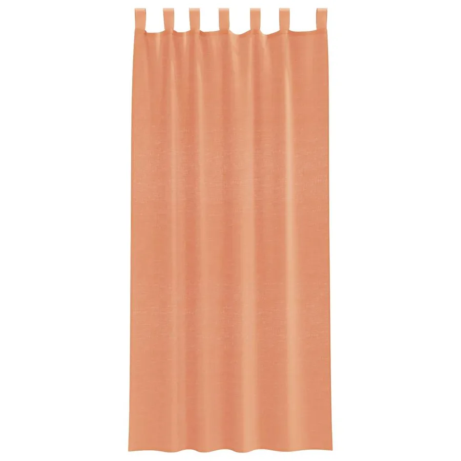 Rideaux en voile avec boucles 2 pcs terre cuite 140x245 cm - 4