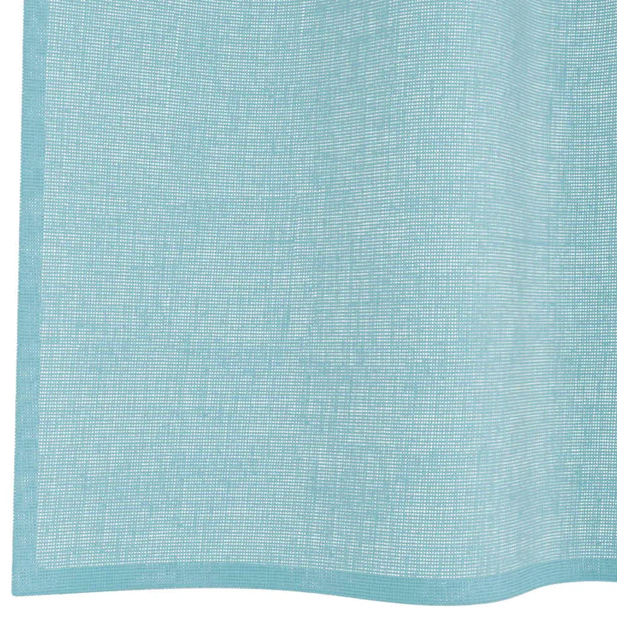 Rideaux en voile avec passe-tringles 2 pcs turquoise - 6
