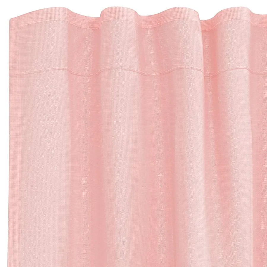 Rideaux en voile avec passe-tringles 2 pcs rose - 5