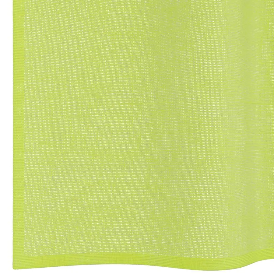 Rideaux en voile avec passants 2 pcs vert pomme - 6