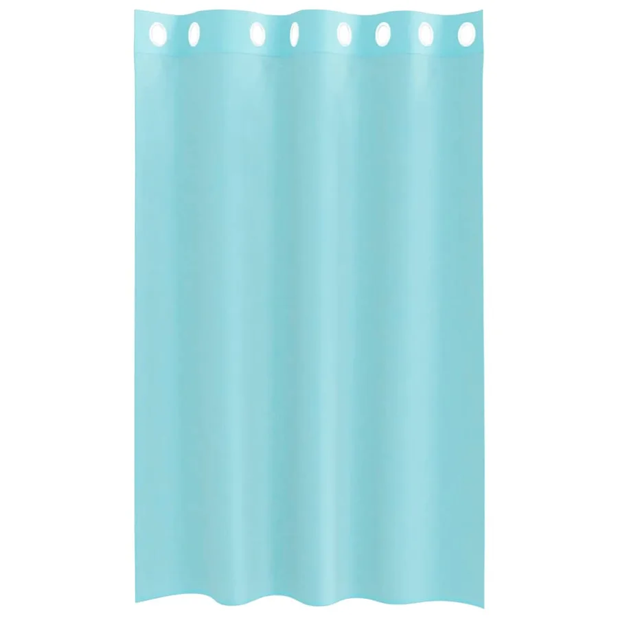 Rideaux en voile avec œillets 2 pcs turquoise - 4
