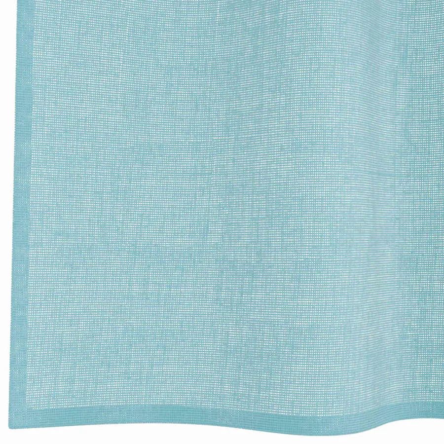 Rideaux en voile avec boucles 2 pcs turquoise 140x260 cm - 6