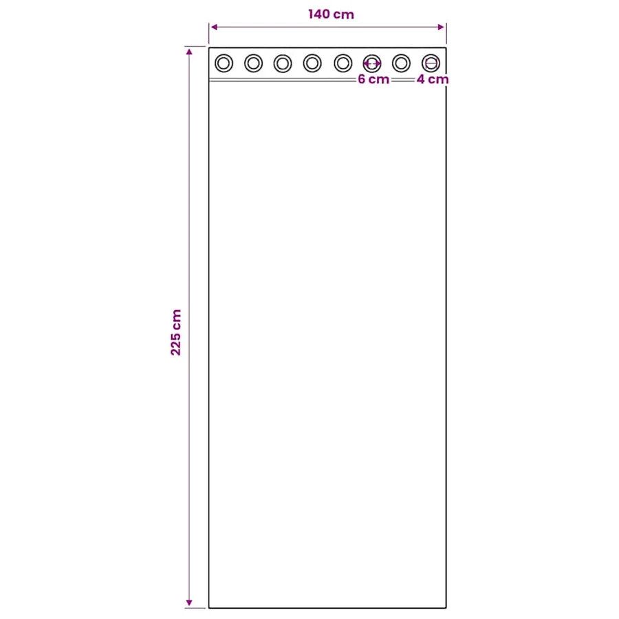 Rideaux en voile avec œillets 2 pcs jaune - 8