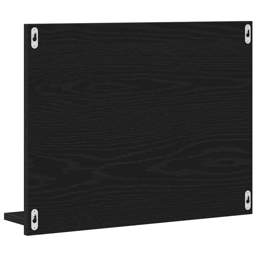 Miroir de salle de bain chêne noir 60x10,5x45cm bois ingénierie - 7