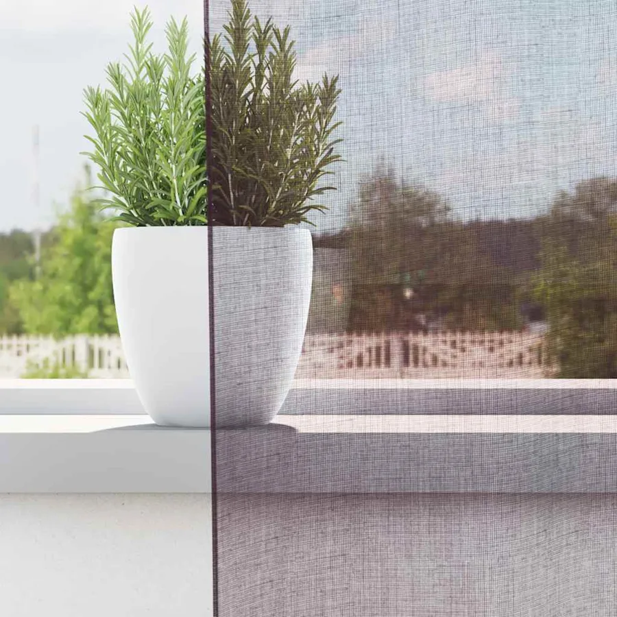 Rideaux en voile avec œillets 2 pcs violet 140x245 cm - 3