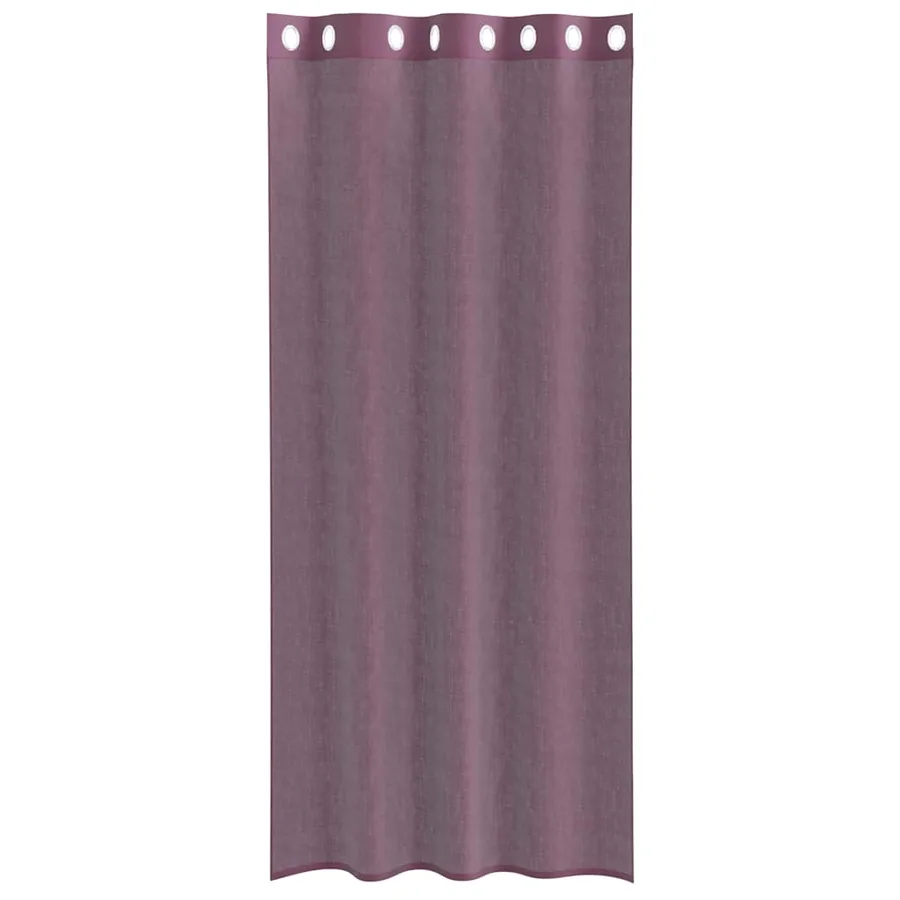 Rideaux en voile avec œillets 2 pcs violet 140x245 cm - 4