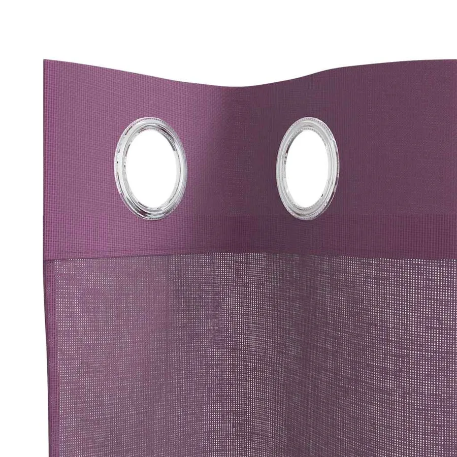 Rideaux en voile avec œillets 2 pcs violet 140x245 cm - 5
