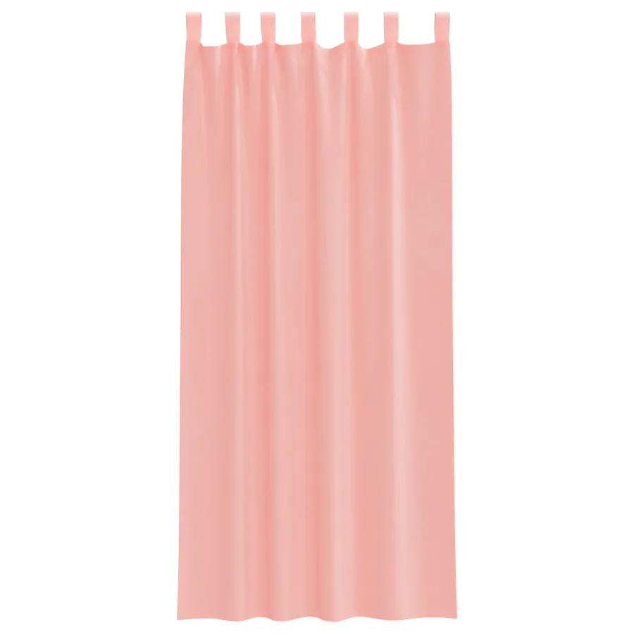 Rideaux en voile avec boucles 2 pcs rose 140x245 cm - 4