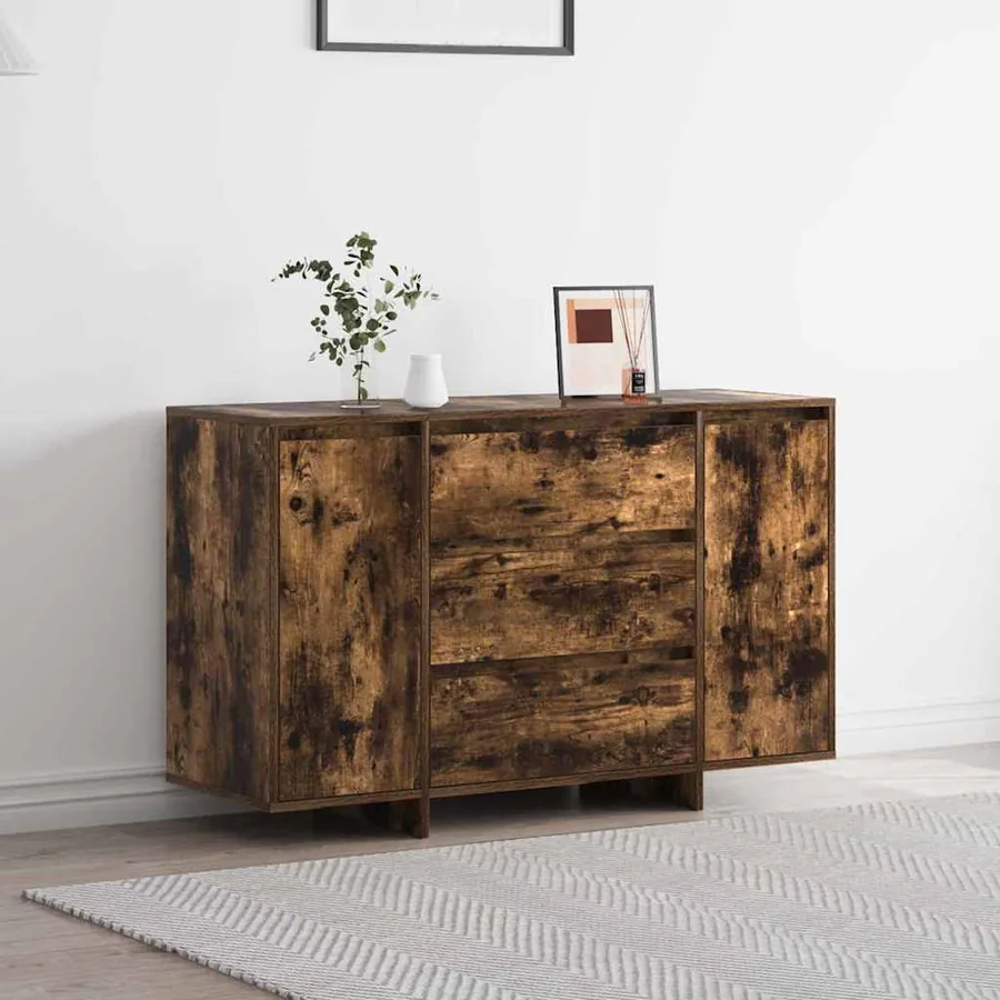 Buffet Chêne fumé 120 x 41 x 75 cm Bois d'ingénierie