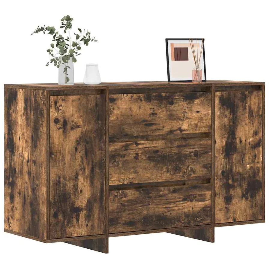 Buffet Chêne fumé 120 x 41 x 75 cm Bois d'ingénierie - 3