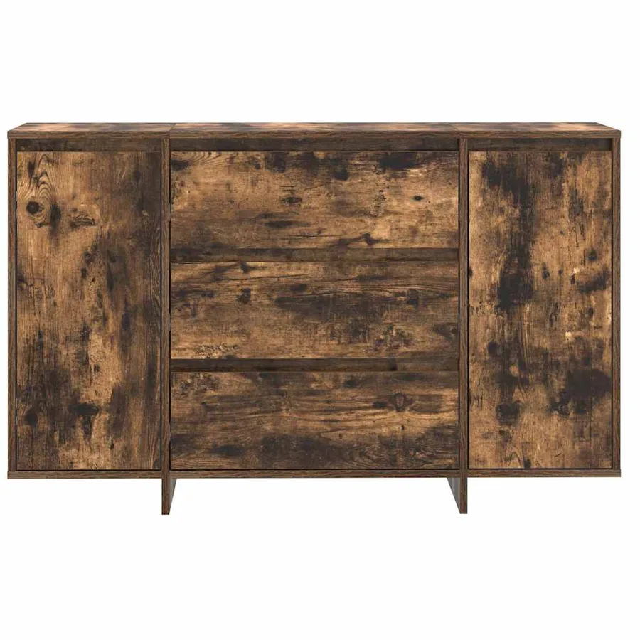 Buffet Chêne fumé 120 x 41 x 75 cm Bois d'ingénierie - 6