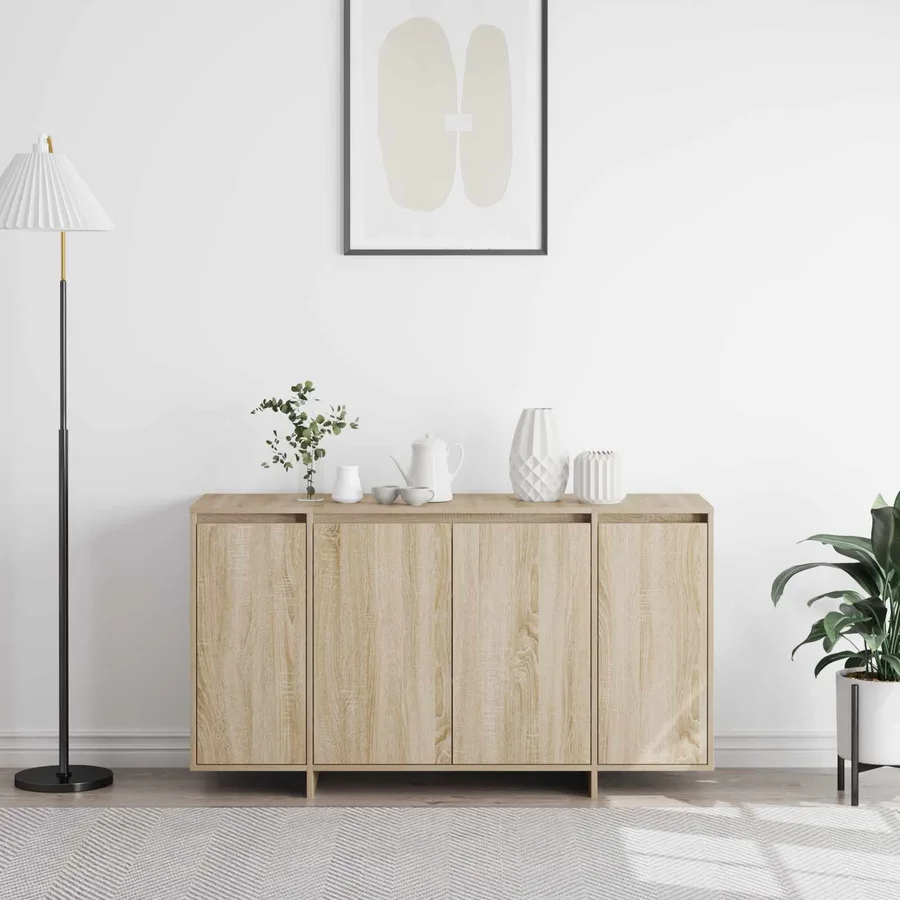 Buffet Chêne Sonoma 135 x 41 x 75 cm Bois d'ingénierie - 4