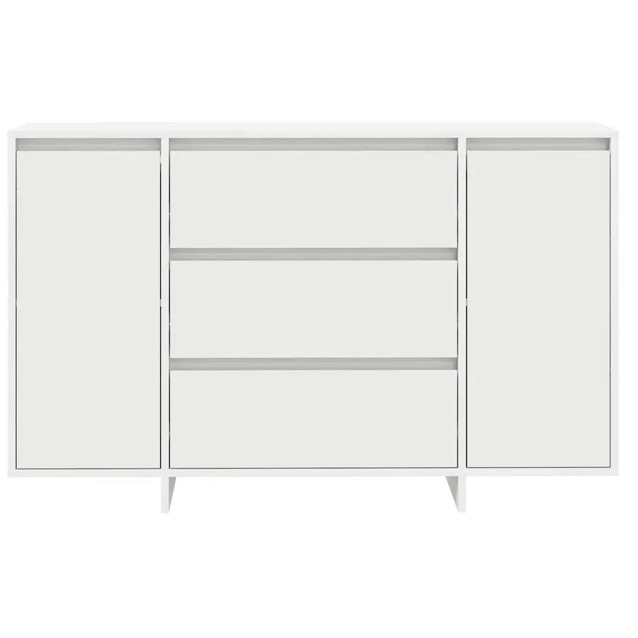 Buffet avec tiroir Blanc 120 x 41 x 75 cm Bois d'ingénierie - 6