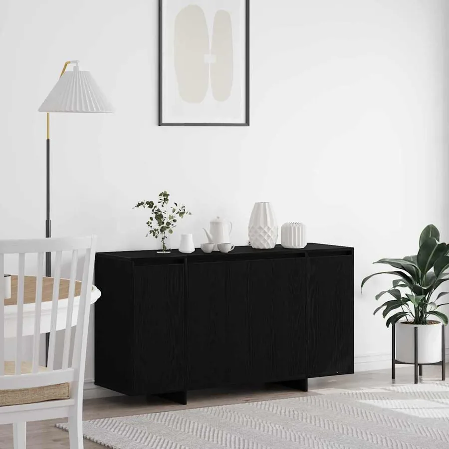 Buffet Chêne noir 135 x 41 x 75 cm Bois d'ingénierie