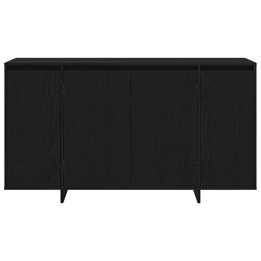 Buffet Chêne noir 135 x 41 x 75 cm Bois d'ingénierie - 6