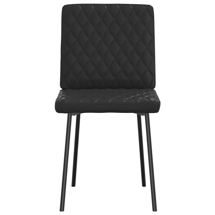 Chaises à manger lot de 2 noir similicuir - 3