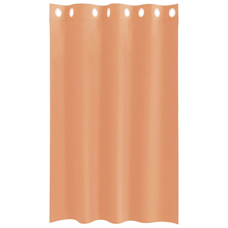 Rideaux en voile avec œillets 2 pcs terre cuite - 4