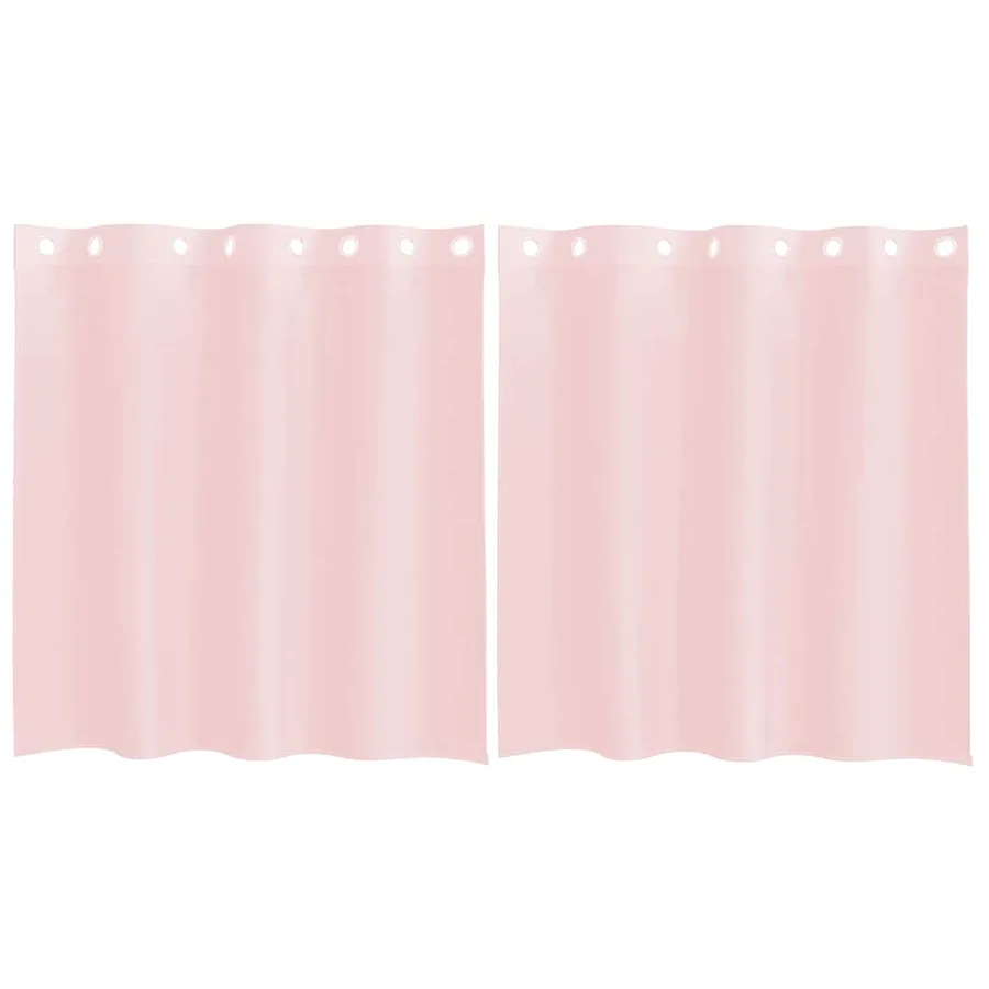 Rideaux en voile avec œillets 2 pcs rose clair 140x140 cm - 2
