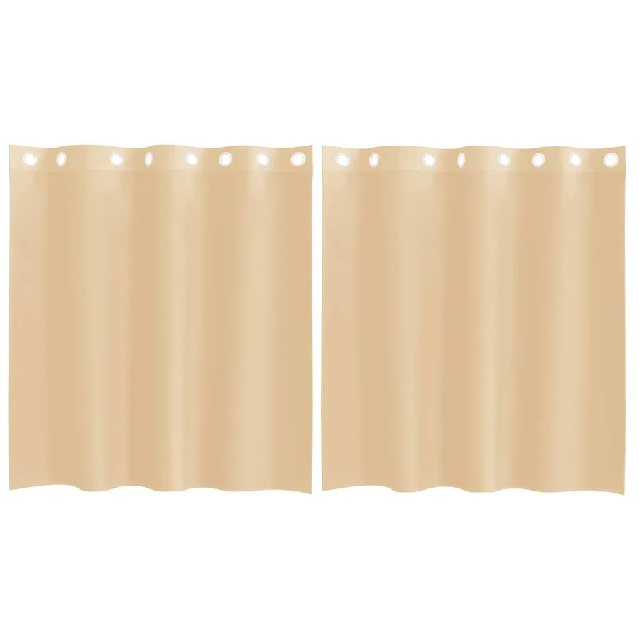 Rideaux en voile avec œillets 2 pcs sable - 2