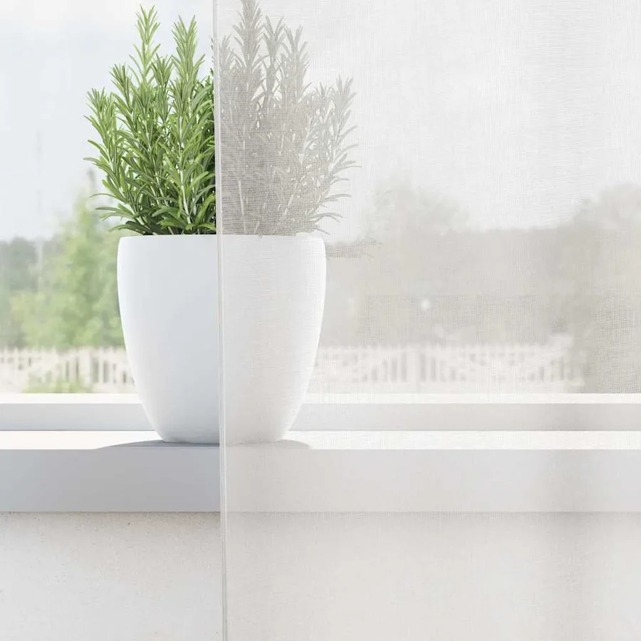 Rideaux en voile avec œillets 2 pcs blanc - 3