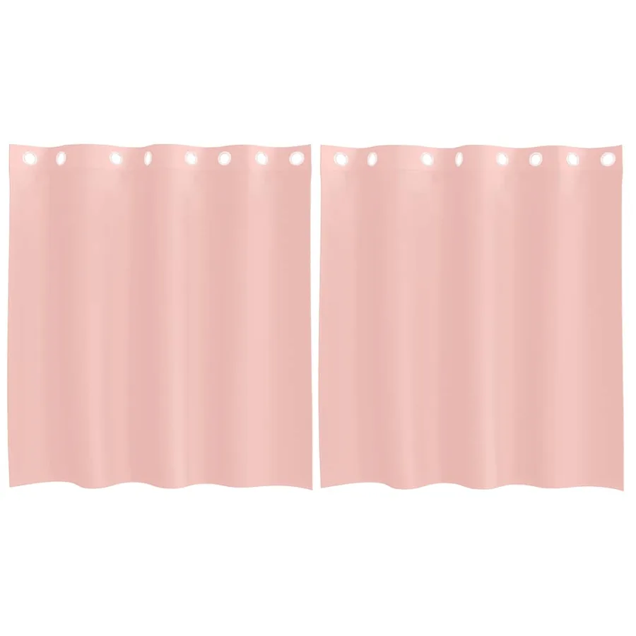 Rideaux en voile avec œillets 2 pcs rose 140x140 cm - 2