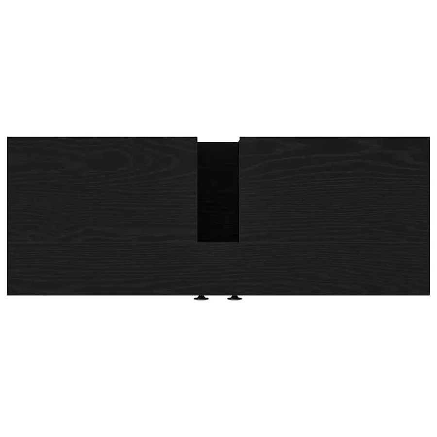 Meuble de Lavabo de Salle de Bain Chêne noir 80 x 30 x 60 cm - 9