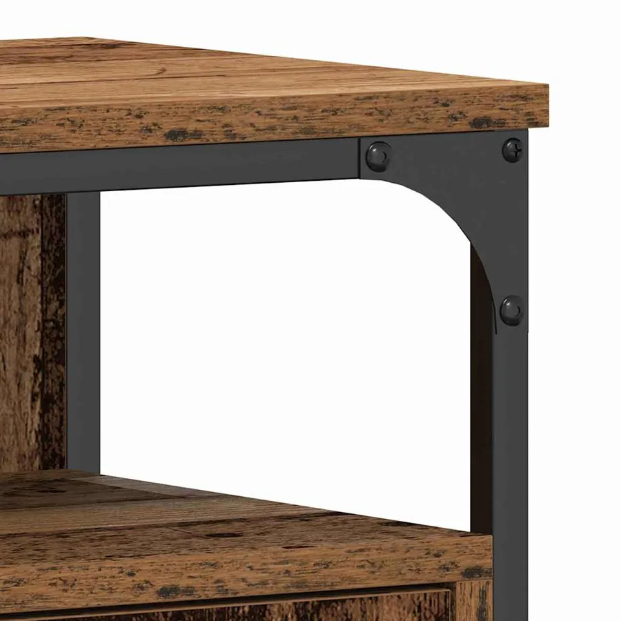 Meuble de Lavabo de Salle de Bain Bois ancien 80 x 30 x 60 cm - 8