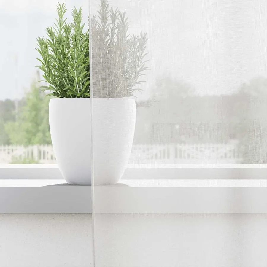 Rideaux en voile avec œillets 2 pcs blanc - 3