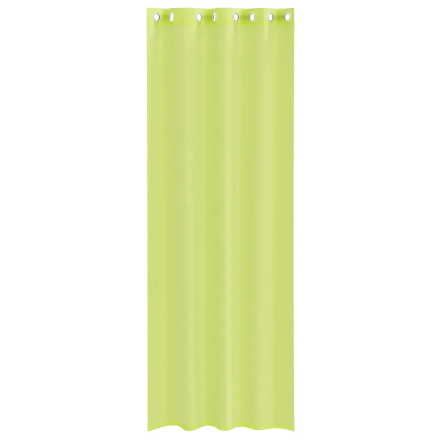 Rideaux en voile avec œillets 2 pcs vert pomme 140x260 cm - 4