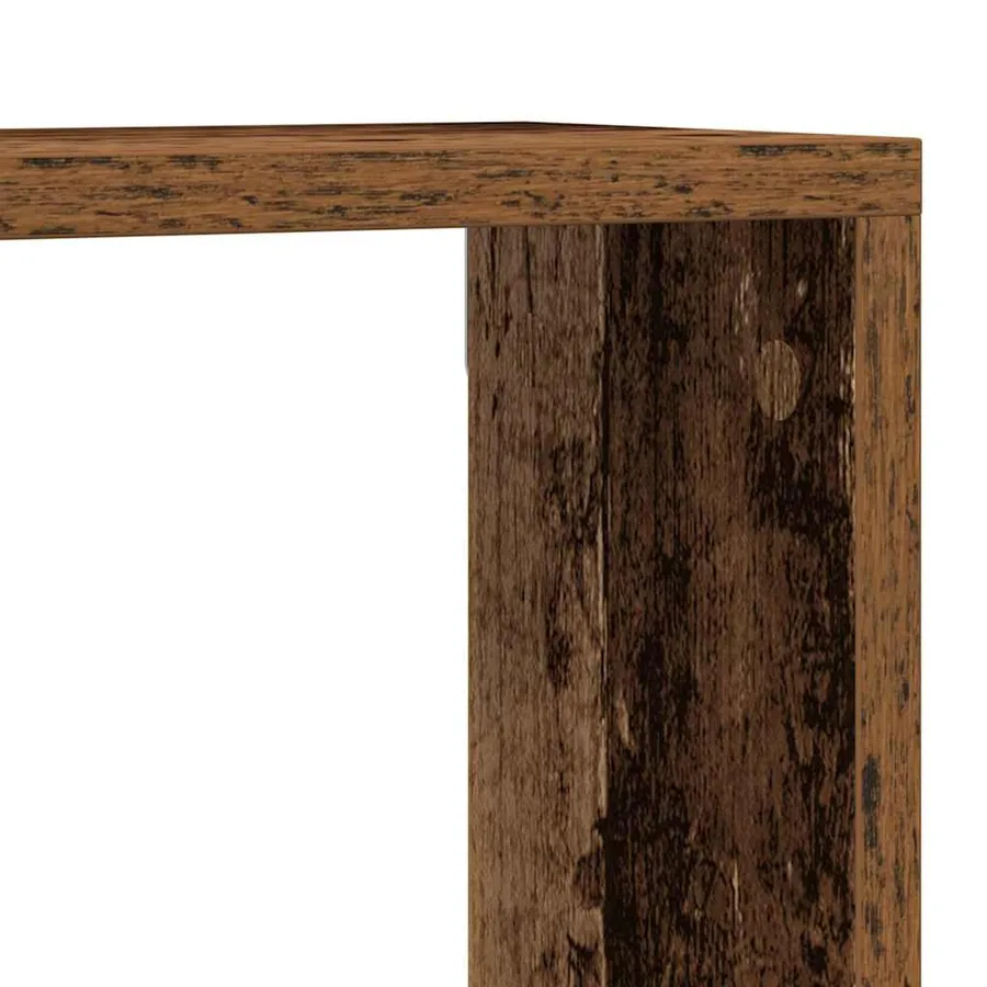 Étagères Murales avec étagère 4 pcs Bois ancien 80 x 15 x 26 cm - 8