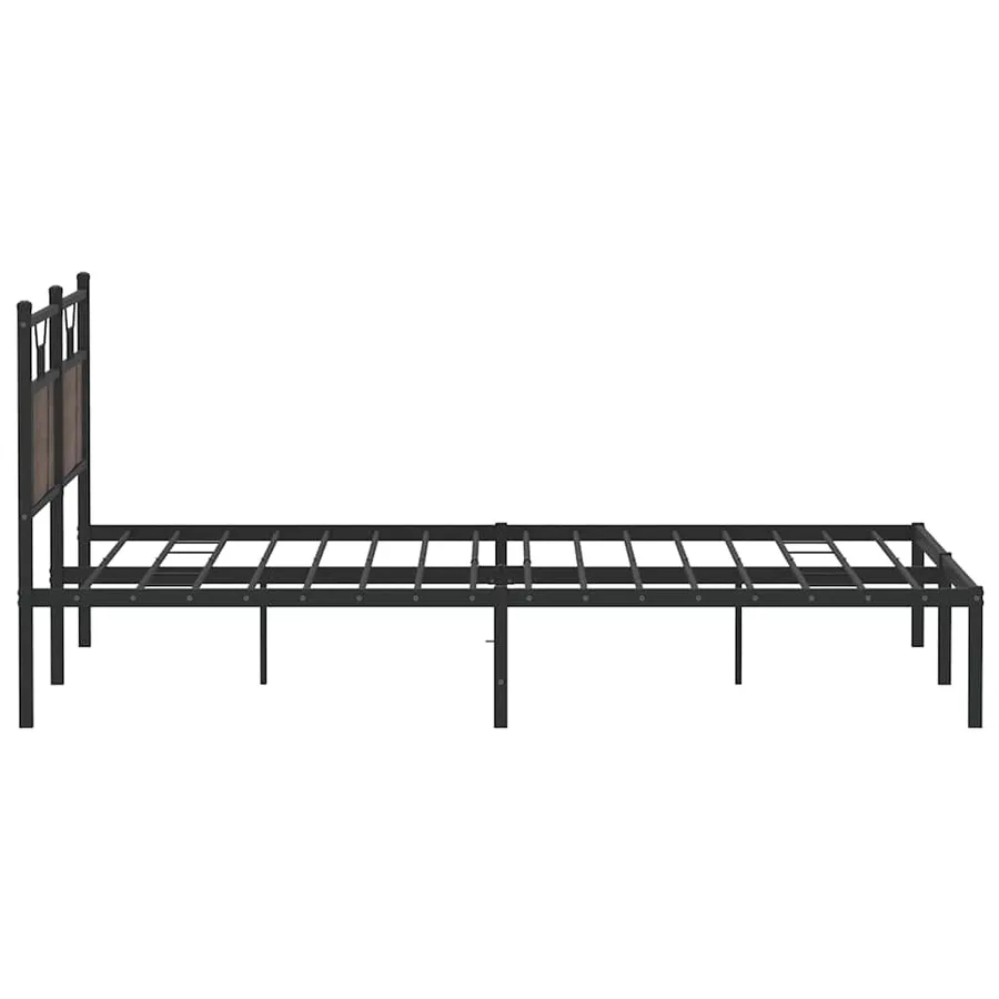 Cadre de lit sans matelas chêne marron 160x200 cm - 7