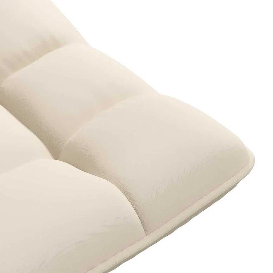 Chaise de sol pivotante en lin 70x51x79 cm - 9