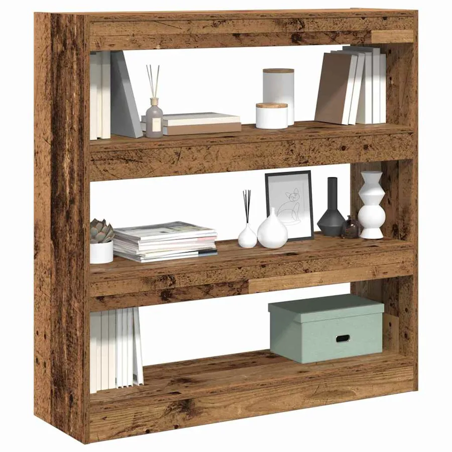 Bibliothèque Bois ancien 100 x 30 x 103 cm Bois d'ingénierie - 3