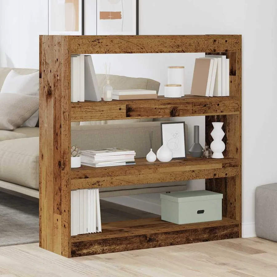 Bibliothèque Bois ancien 100 x 30 x 103 cm Bois d'ingénierie - 4