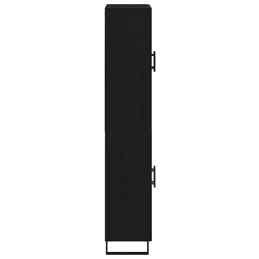 Haut Armoire 2 pcs Chêne noir 69,5 x 34 x 180 cm - 7