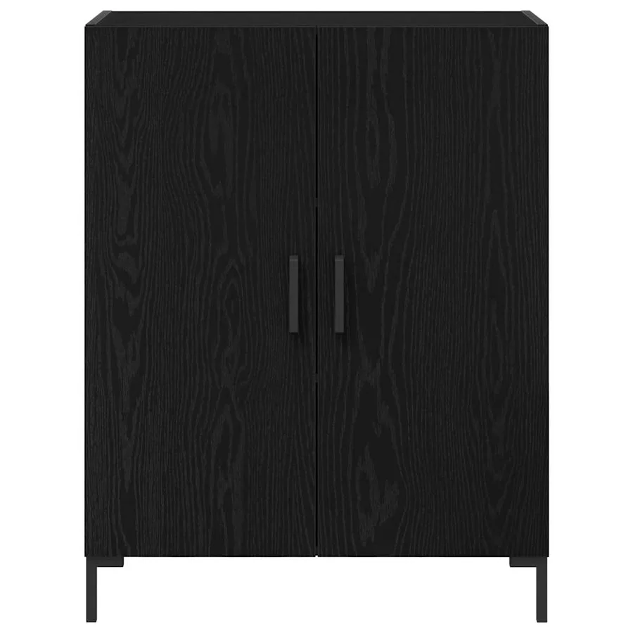 Buffet Chêne noir 69,5 x 34 x 90 cm Bois d'ingénierie - 7