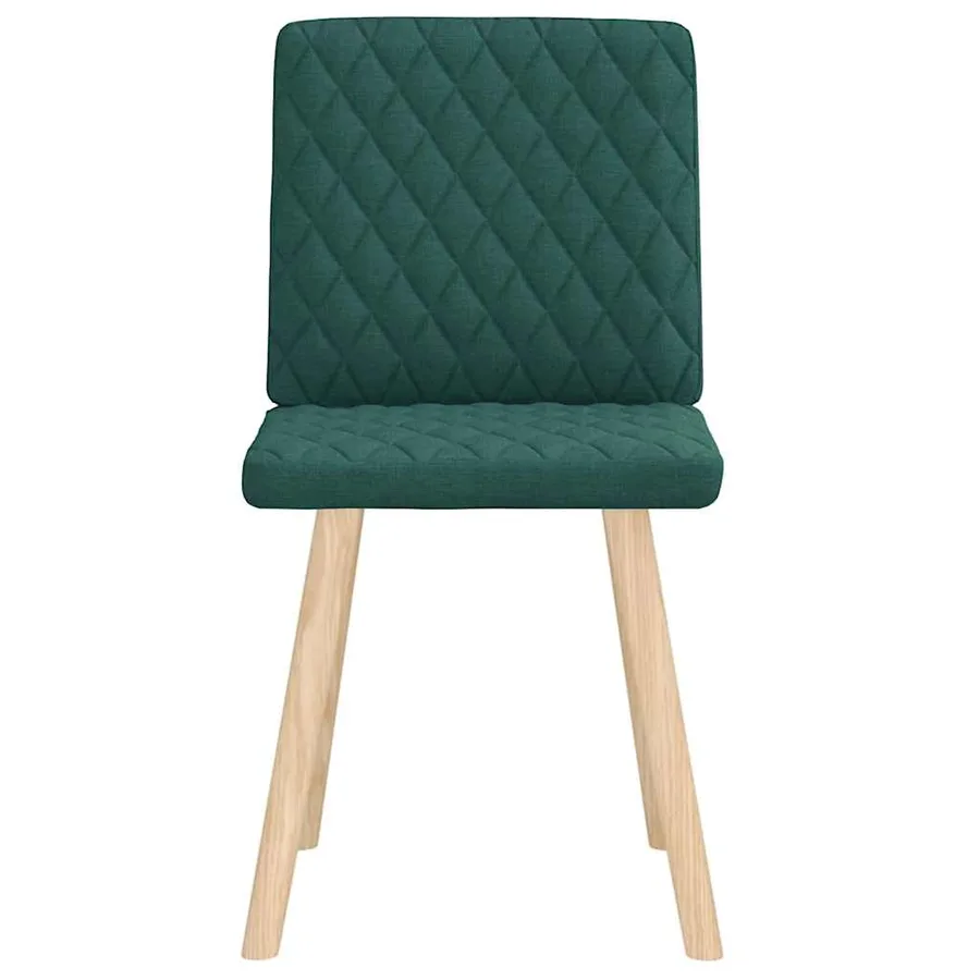 Chaises à manger lot de 2 vert foncé tissu - 3