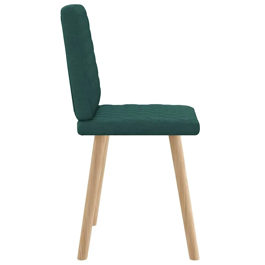 Chaises à manger lot de 2 vert foncé tissu - 5
