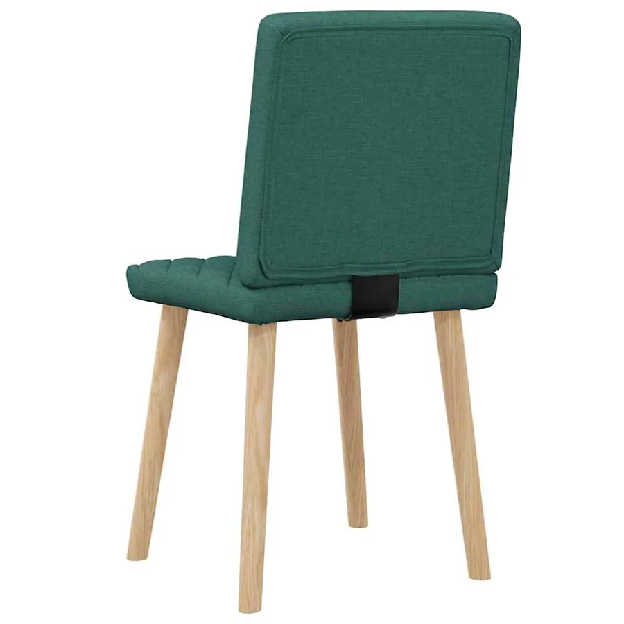 Chaises à manger lot de 2 vert foncé tissu - 6