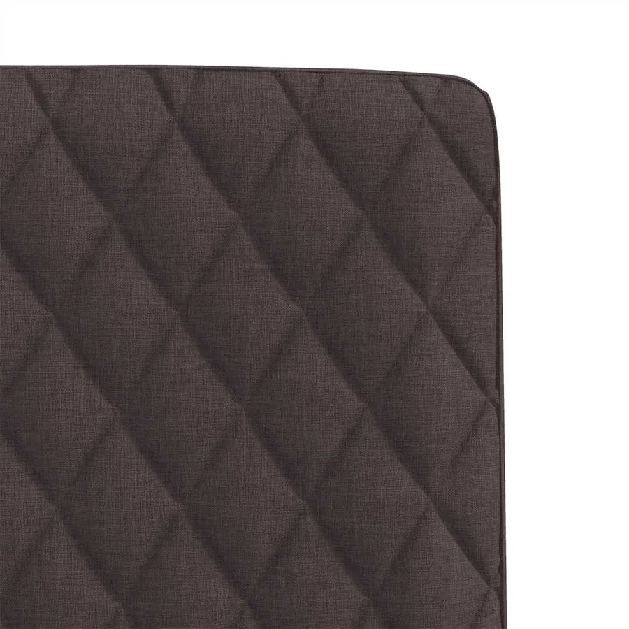 Chaises à manger lot de 6 marron foncé tissu - 7