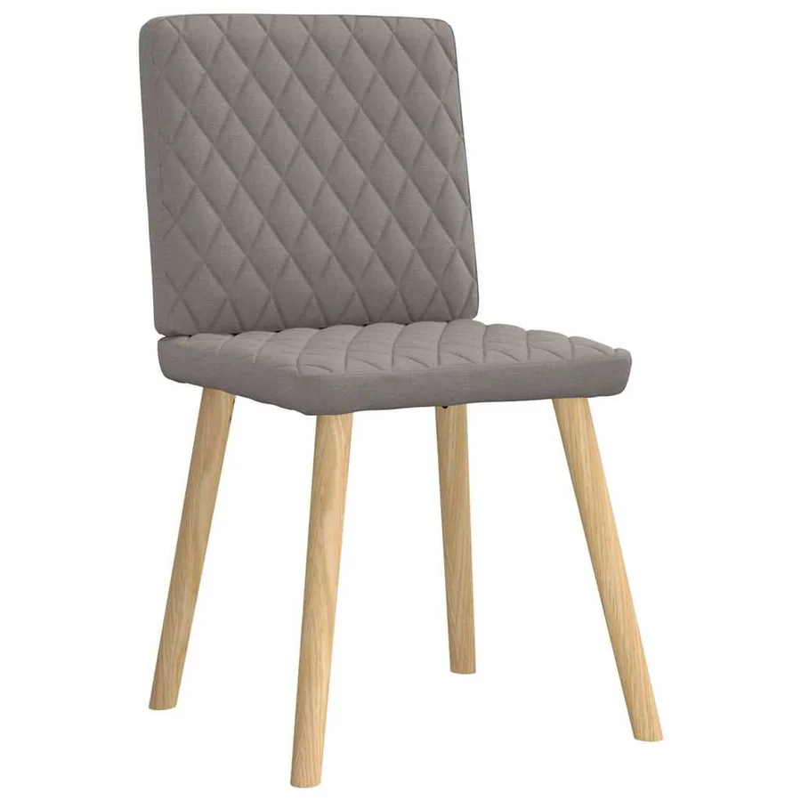 Chaises à manger lot de 6 taupe tissu - 3